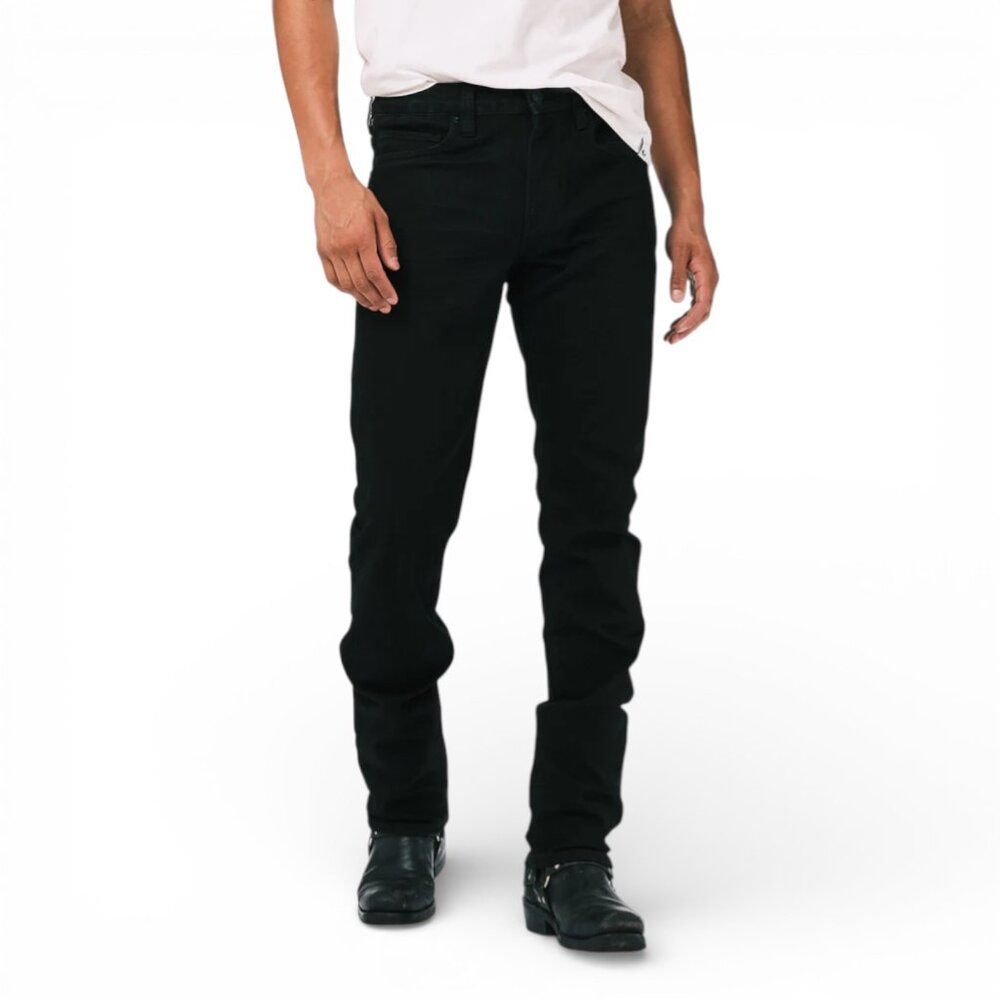 Buffalo David Bitton Ash Slim Jeans Men's Size 33x30 Black Rinse Denim